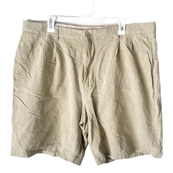 Tommy Bahama Other - Tommy Bahama Shorts Men's 40 Khaki Pleated 100% Silk